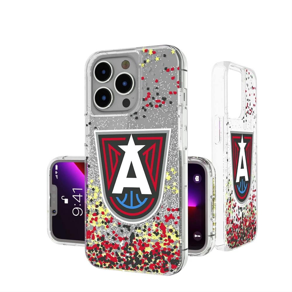 Atlanta Dream iPhone Glitter Case with Confetti Design