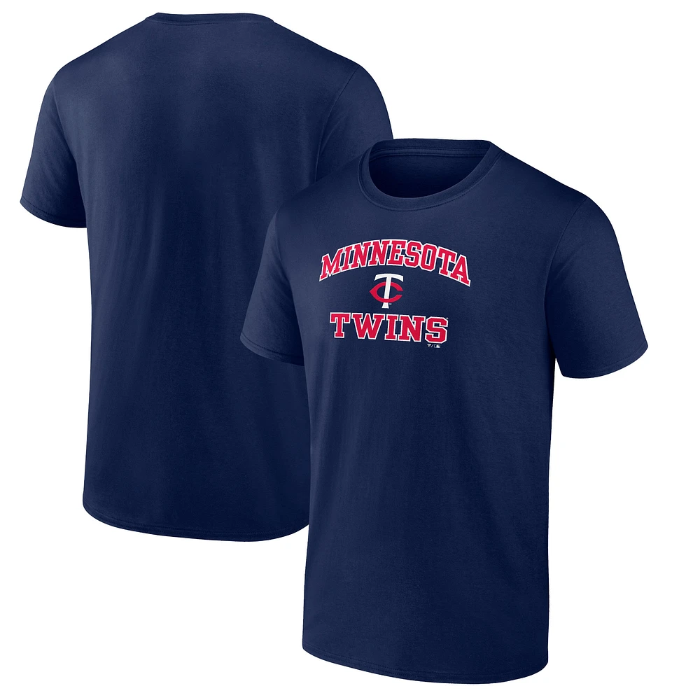Men's Fanatics Navy Minnesota Twins Heart & Soul T-Shirt