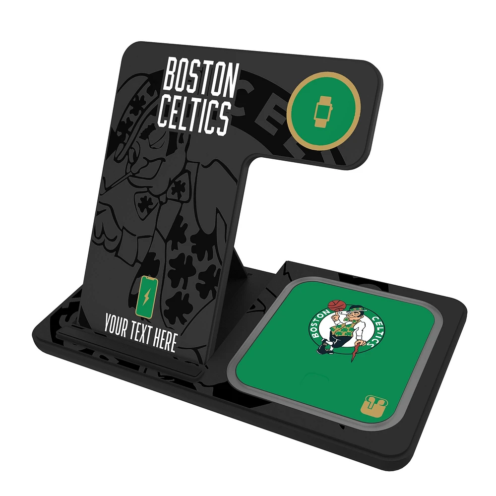 Boston Celtics Personalized 3-in-1 Charging Station