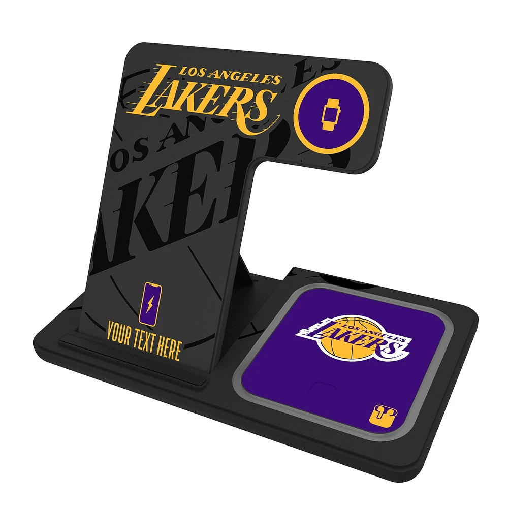Los Angeles Lakers Personalized 3-in-1 Charging Station