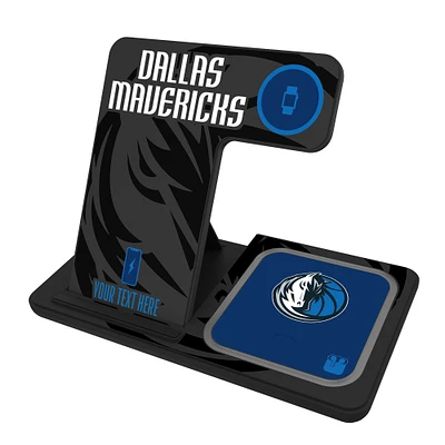 Dallas Mavericks Personalized 3-in-1 Charging Station