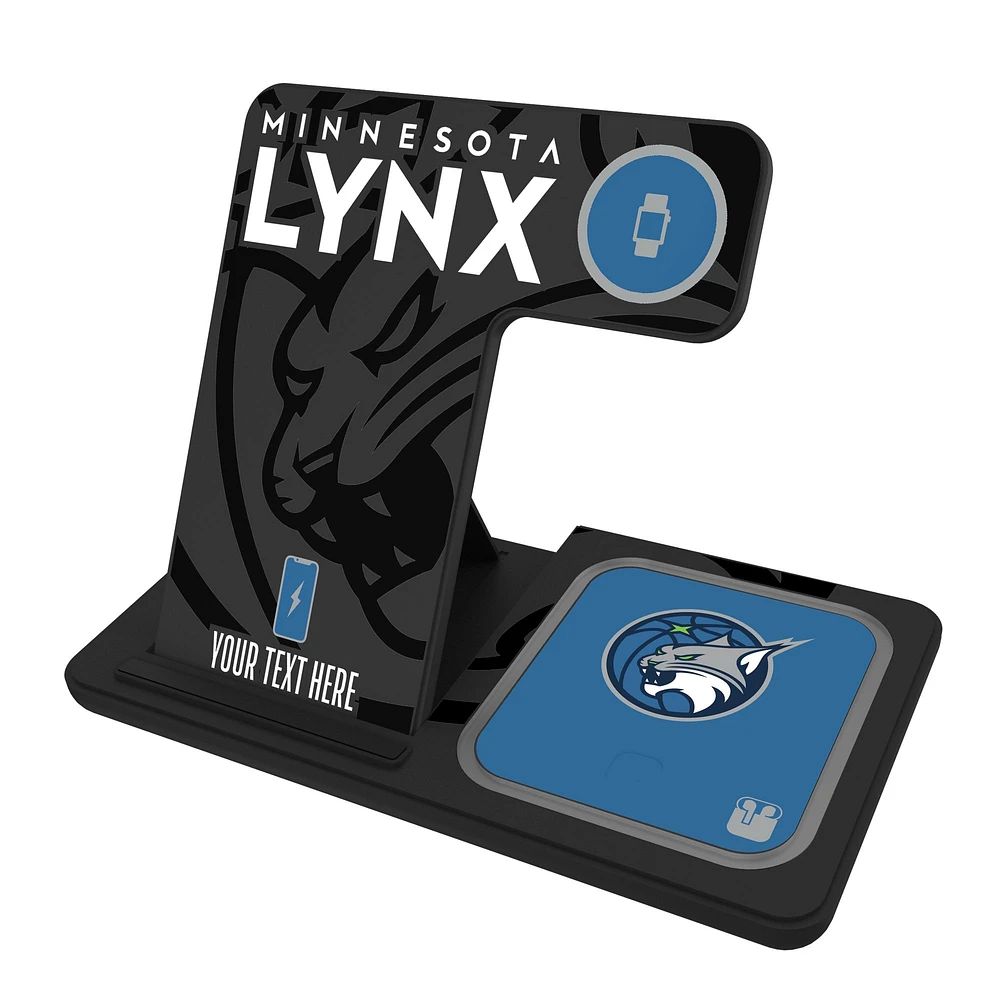 Minnesota Lynx Personalized 3-in-1 Charging Station