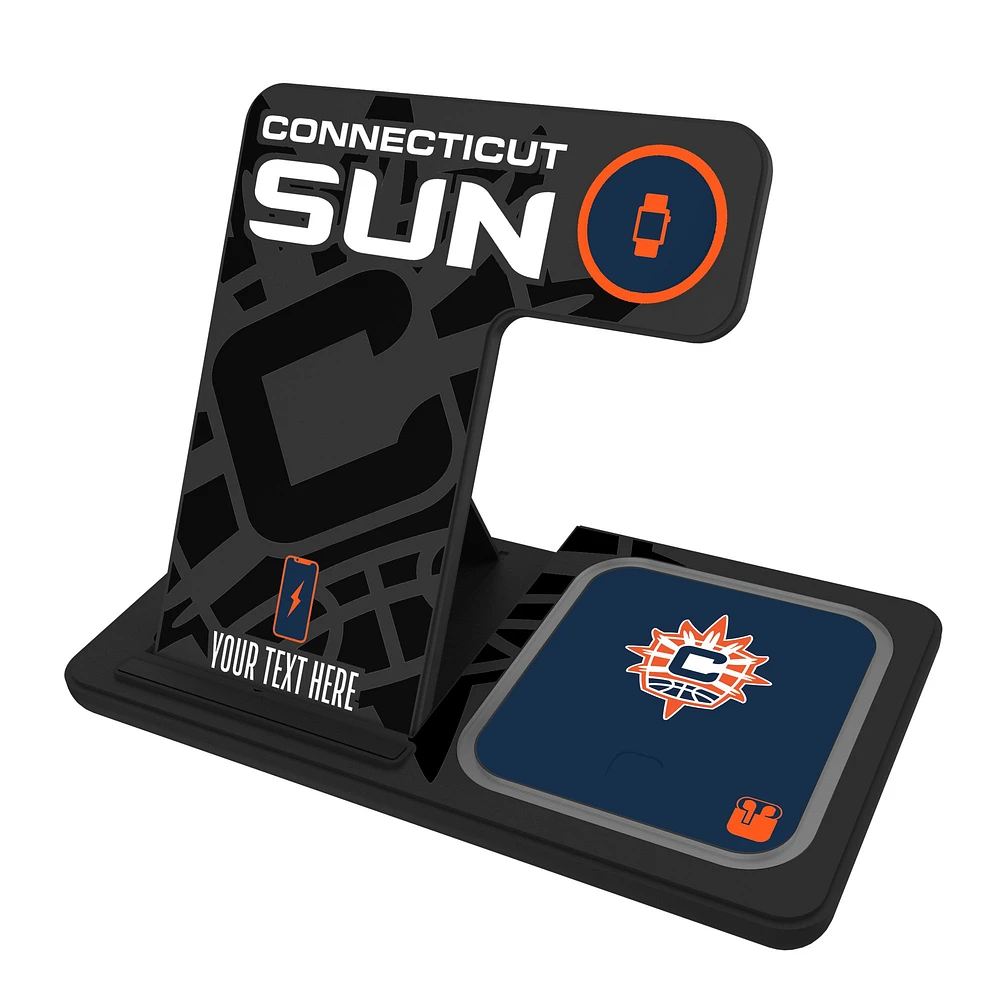 Connecticut Sun Personalized 3-in-1 Charging Station