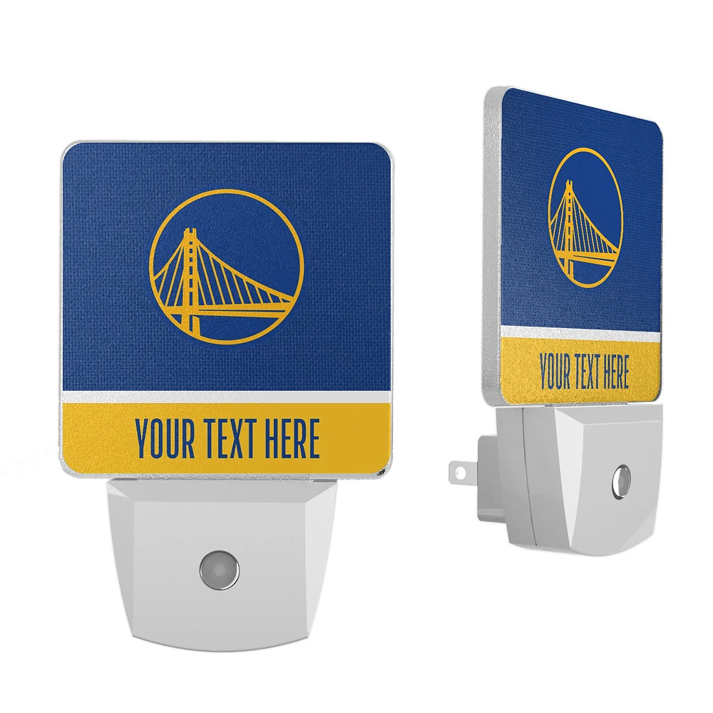 Golden State Warriors Personalized Two-Piece Nightlight Set
