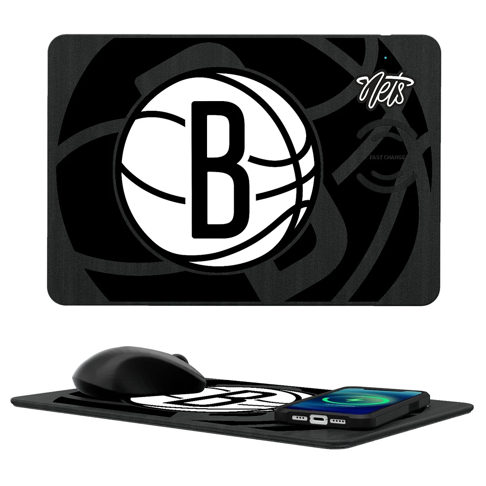 Brooklyn Nets Wireless Charger & Mouse Pad