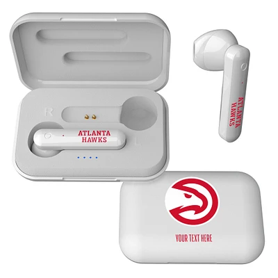 Atlanta Hawks Personalized Insignia Design Wireless Earbuds