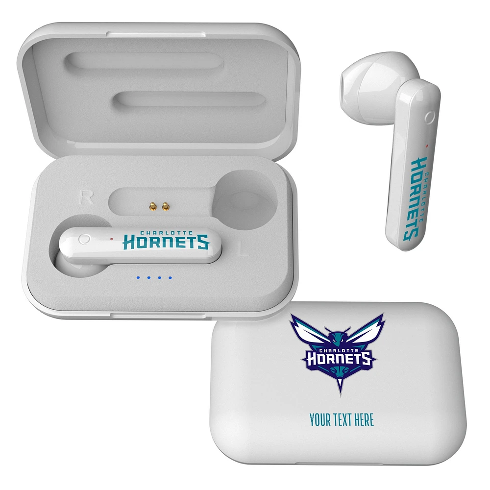 Charlotte Hornets Personalized Insignia Design Wireless Earbuds
