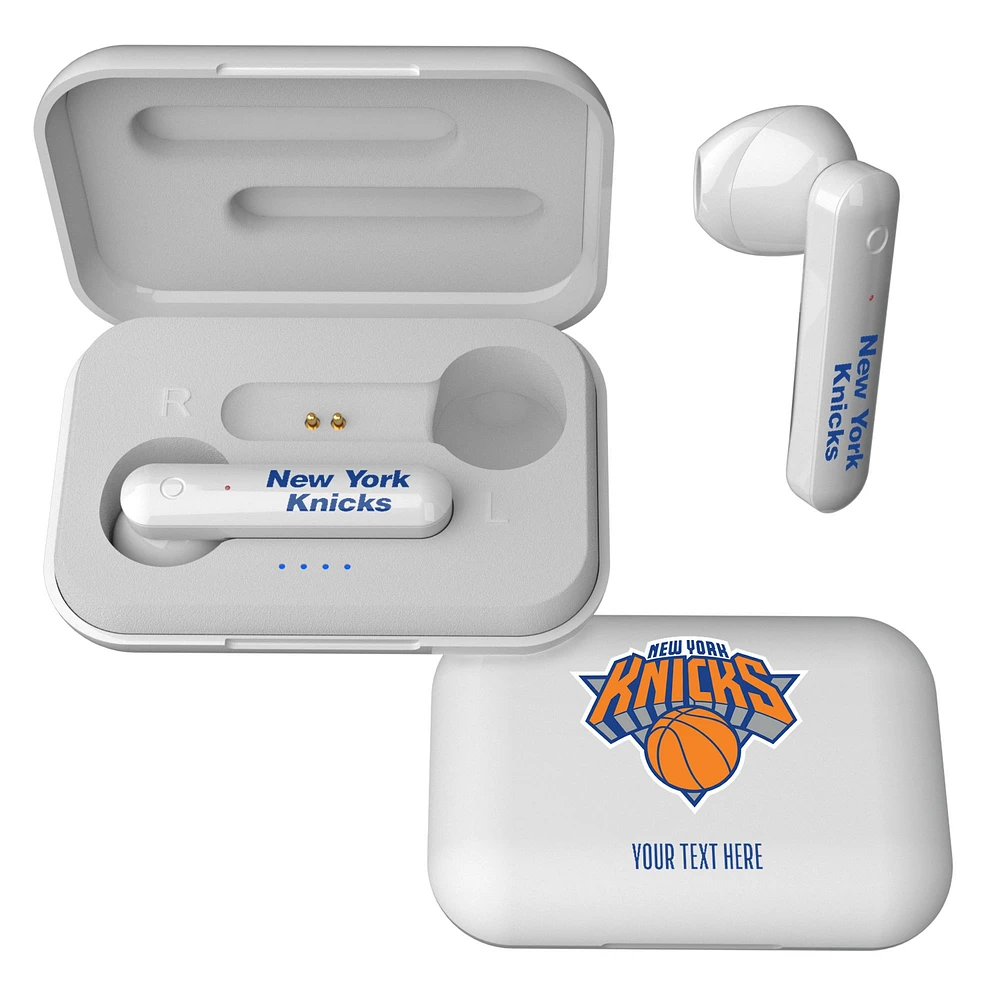 New York Knicks Personalized Insignia Design Wireless Earbuds