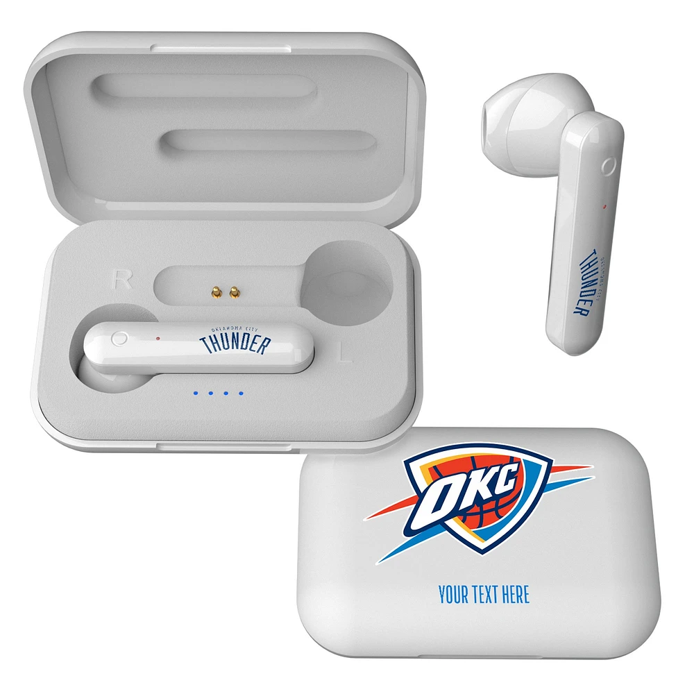 Oklahoma City Thunder Personalized Insignia Design Wireless Earbuds