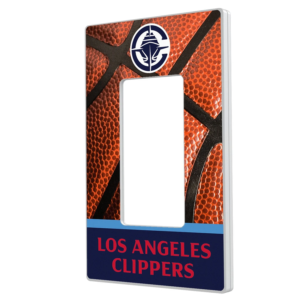 Keyscaper LA Clippers Basketball Design Single Rocker Lightswitch Plate