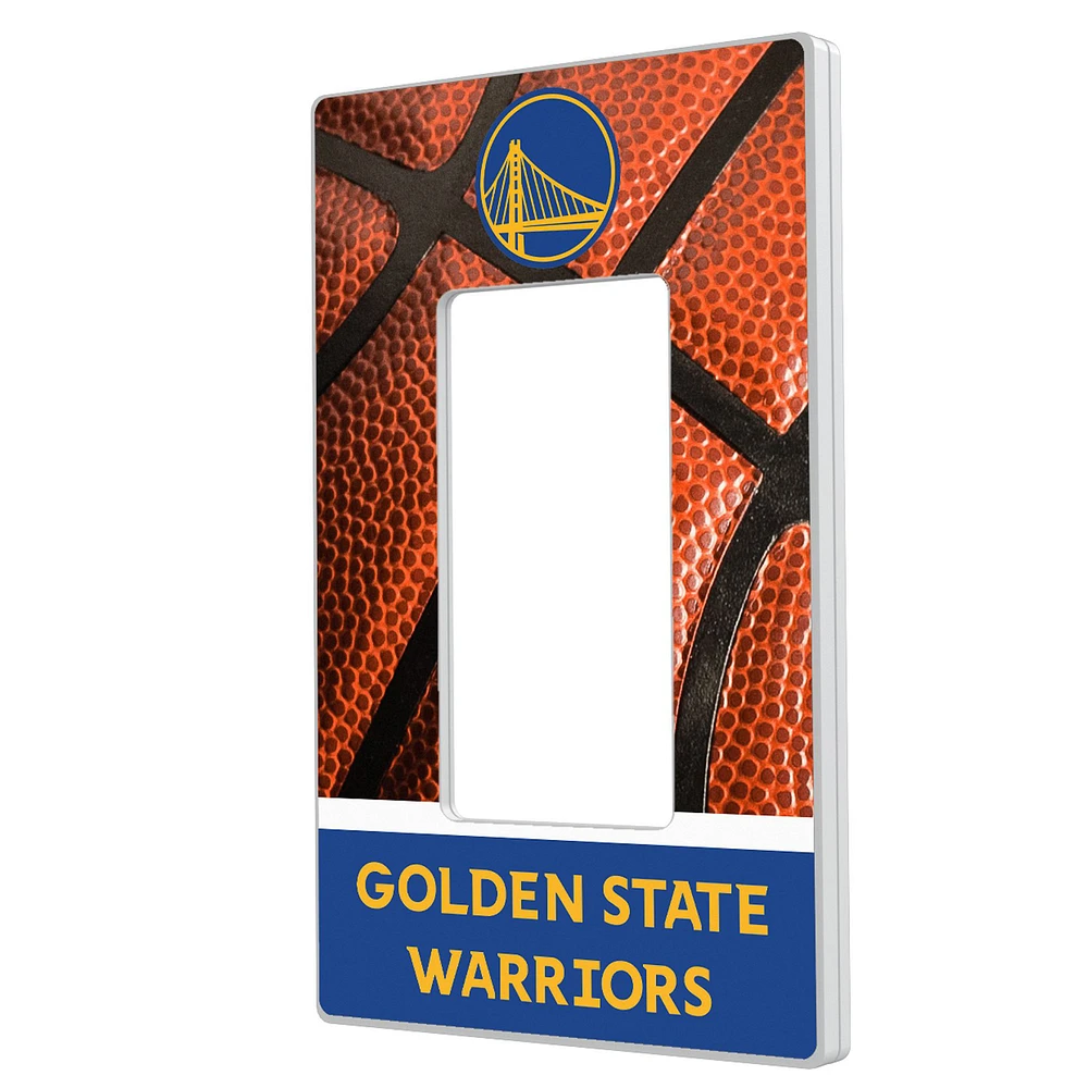 Keyscaper Golden State Warriors Basketball Design Single Rocker Lightswitch Plate