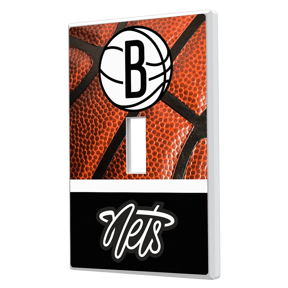 Keyscaper Brooklyn Nets Basketball Design Single Toggle Lightswitch Plate