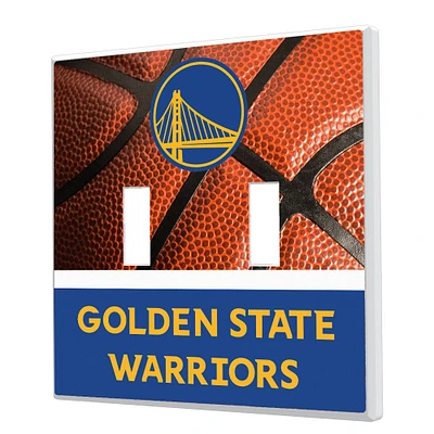Keyscaper Golden State Warriors Basketball Design Double Toggle Lightswitch Plate