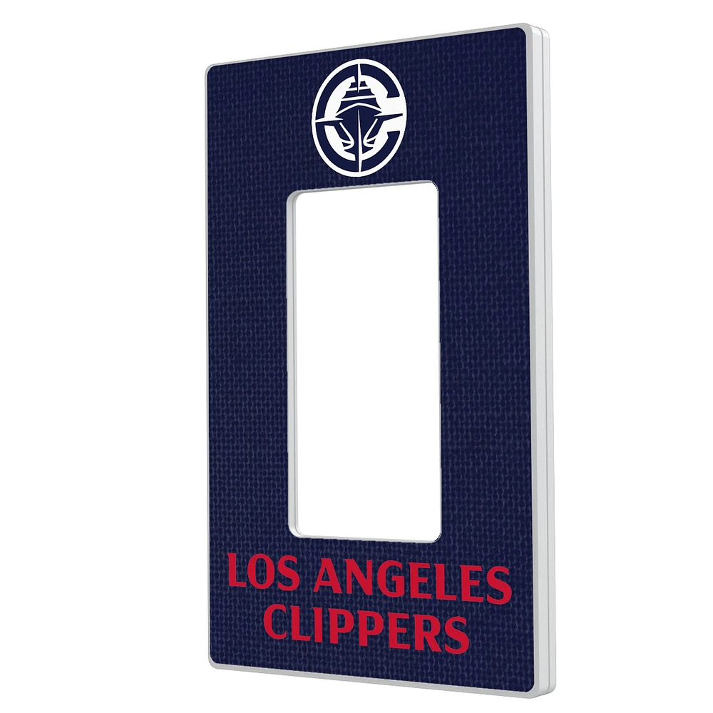 Keyscaper LA Clippers Solid Design Single Rocker Lightswitch Plate