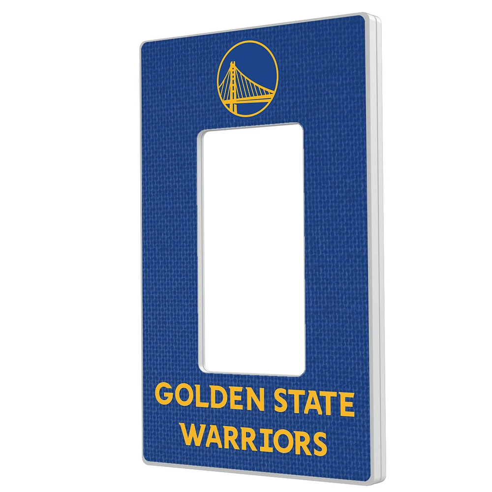 Keyscaper Golden State Warriors Solid Design Single Rocker Lightswitch Plate