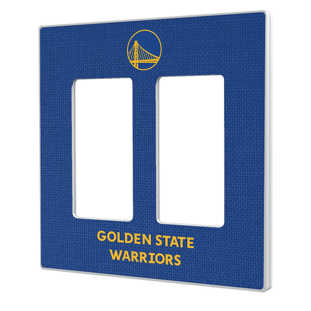 Keyscaper Golden State Warriors Solid Design Double Rocker Lightswitch Plate