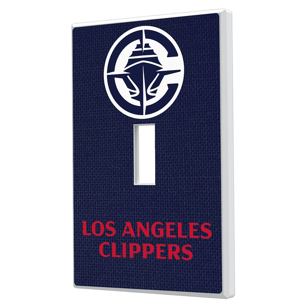 Keyscaper LA Clippers Solid Design Single Toggle Lightswitch Plate