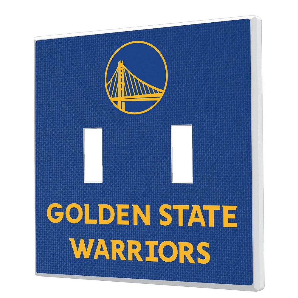 Keyscaper Golden State Warriors Basketball Design Double Toggle Lightswitch Plate