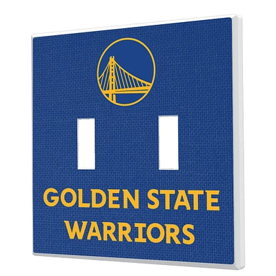 Keyscaper Golden State Warriors Basketball Design Double Toggle Lightswitch Plate