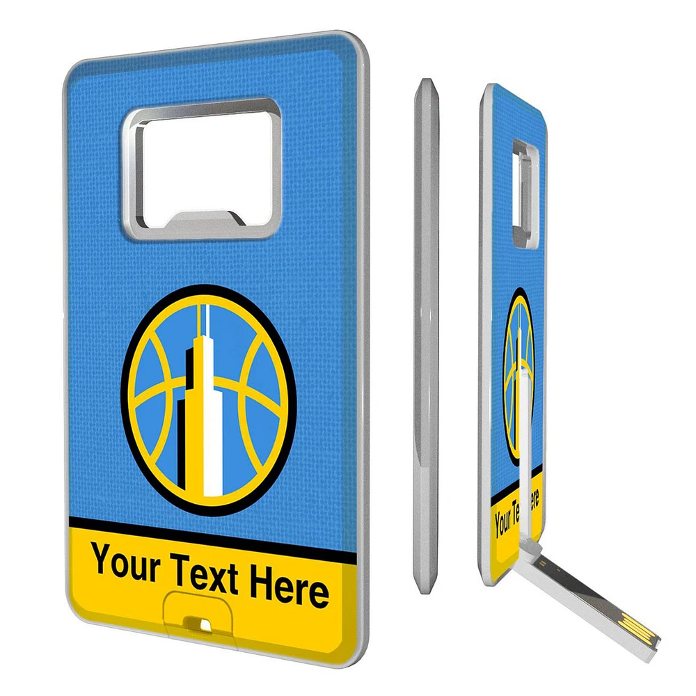 Chicago Sky Personalized Credit Card USB Drive & Bottle Opener