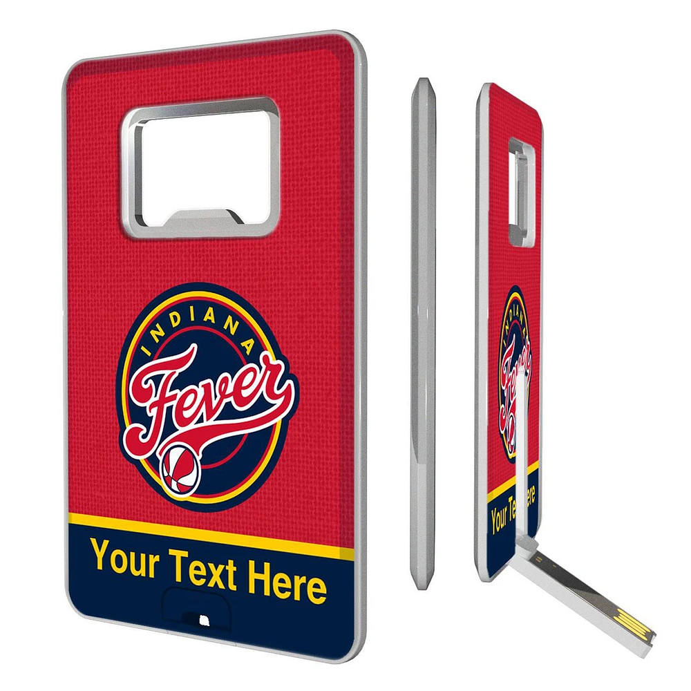 Indiana Fever Personalized Credit Card USB Drive & Bottle Opener