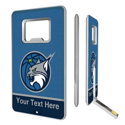 Minnesota Lynx Personalized Credit Card USB Drive & Bottle Opener