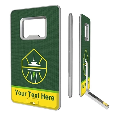 Seattle Storm Personalized Credit Card USB Drive & Bottle Opener