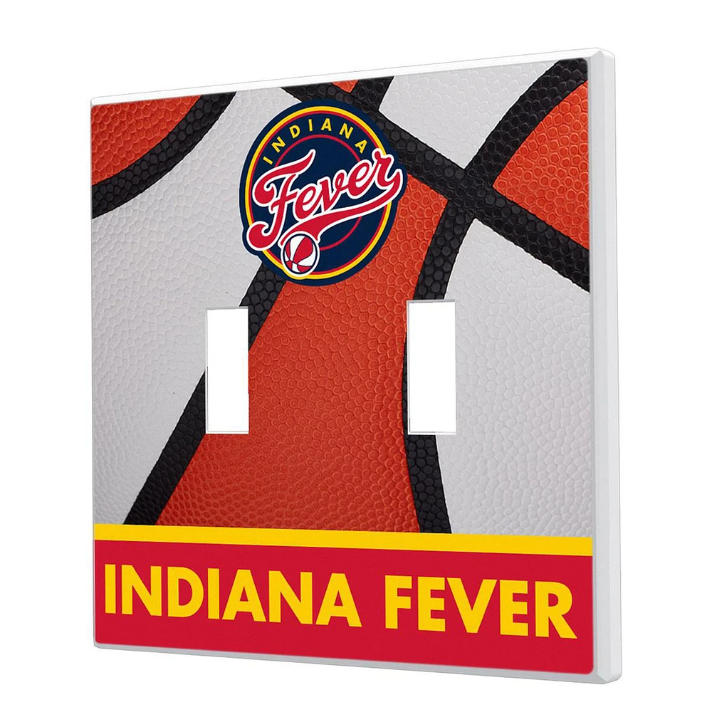 Indiana Fever Basketball Double Toggle Lightswitch Plate