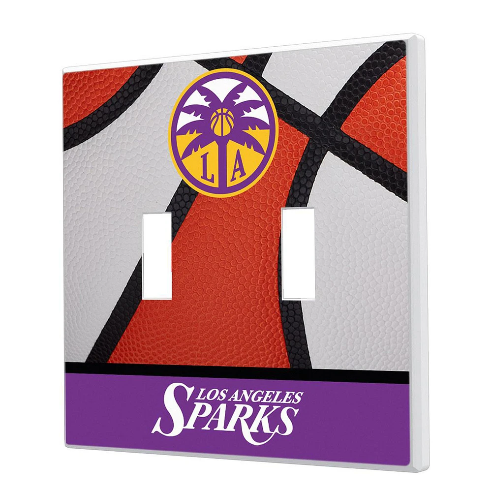 Los Angeles Sparks Basketball Double Toggle Lightswitch Plate