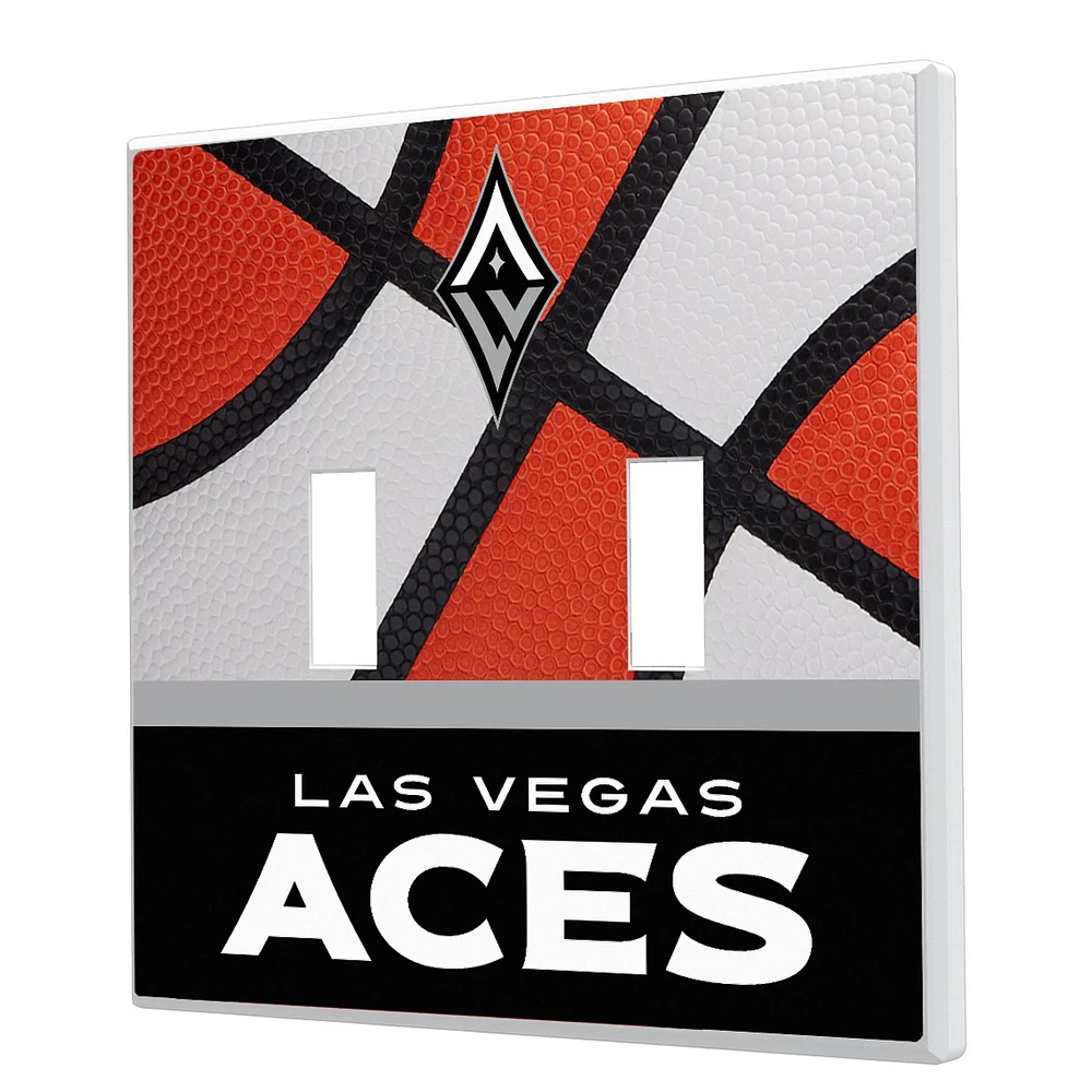 Las Vegas Aces Basketball Double Toggle Lightswitch Plate