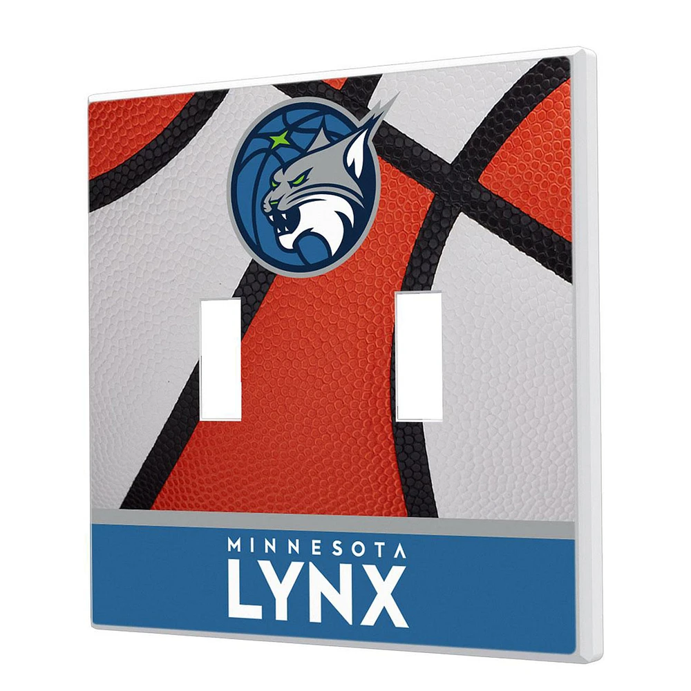 Minnesota Lynx Basketball Double Toggle Lightswitch Plate
