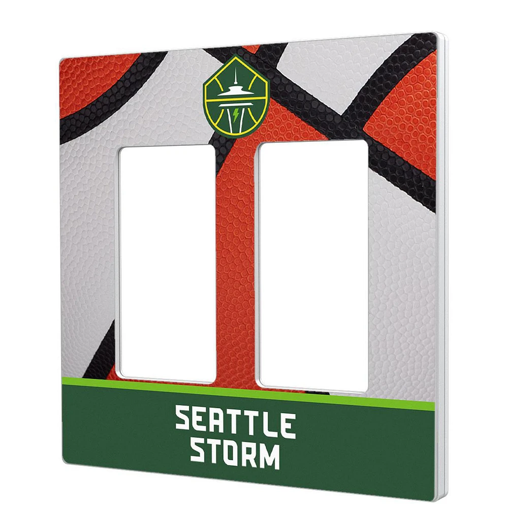 Seattle Storm Basketball Double Rocker Lightswitch Plate