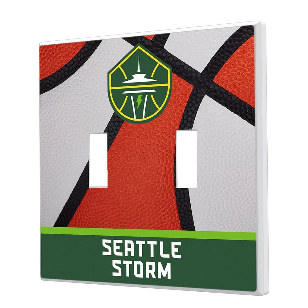 Seattle Storm Basketball Double Toggle Lightswitch Plate
