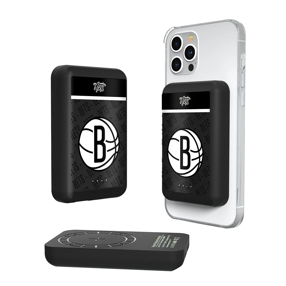 Brooklyn Nets Endzone Design 5000mAh Wireless Mag Power Bank