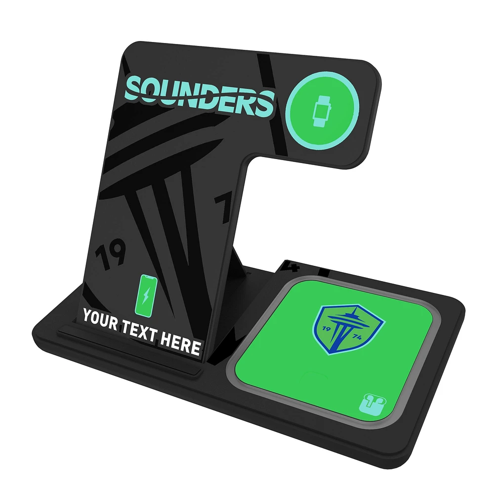 Seattle Sounders FC Personalized 3-in-1 Charging Station