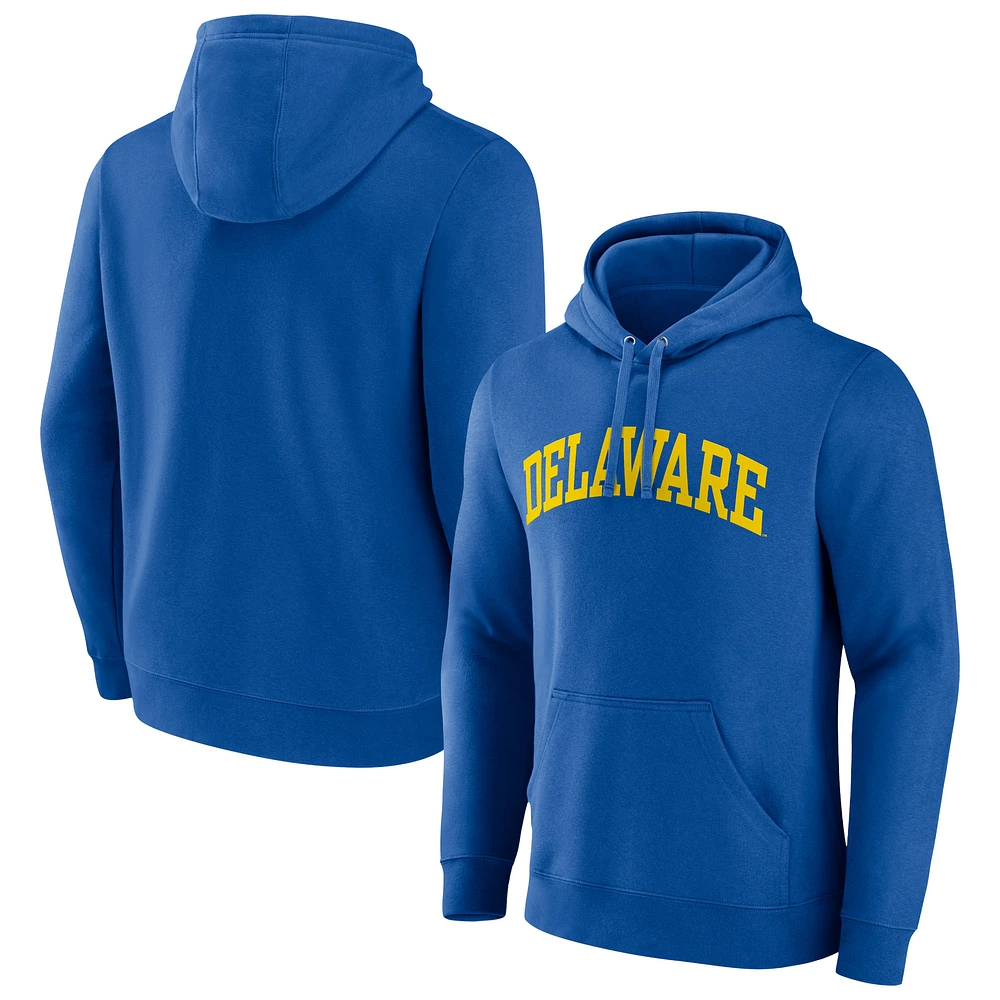 Men's Royal Delaware Fightin' Blue Hens Basic Arch Pullover Hoodie