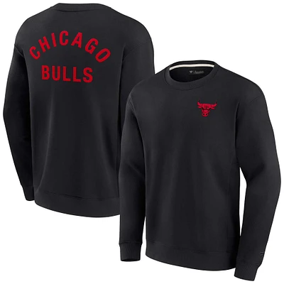 Unisex Fanatics Black Chicago Bulls Elements Super Soft Fleece Pullover Sweatshirt