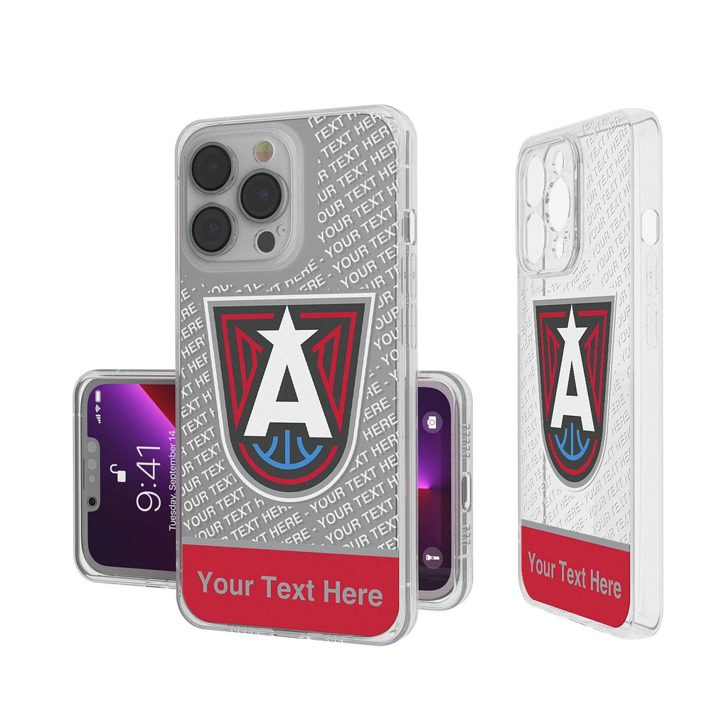 Atlanta Dream Personalized Tilt Design iPhone Clear Case