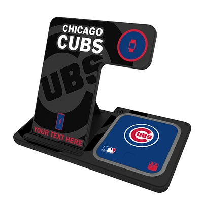 Chicago Cubs Personalized 3-in-1 Charging Station