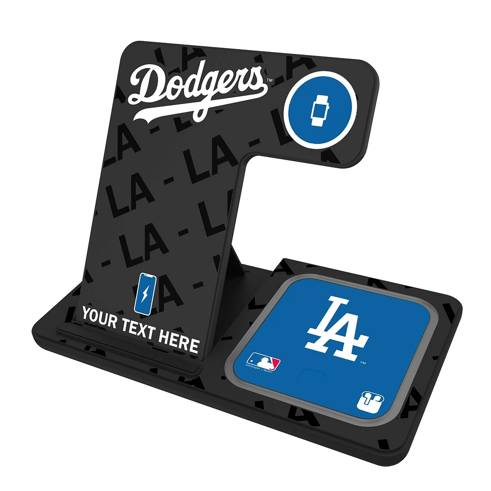 Los Angeles Dodgers Personalized 3-in-1 Charging Station