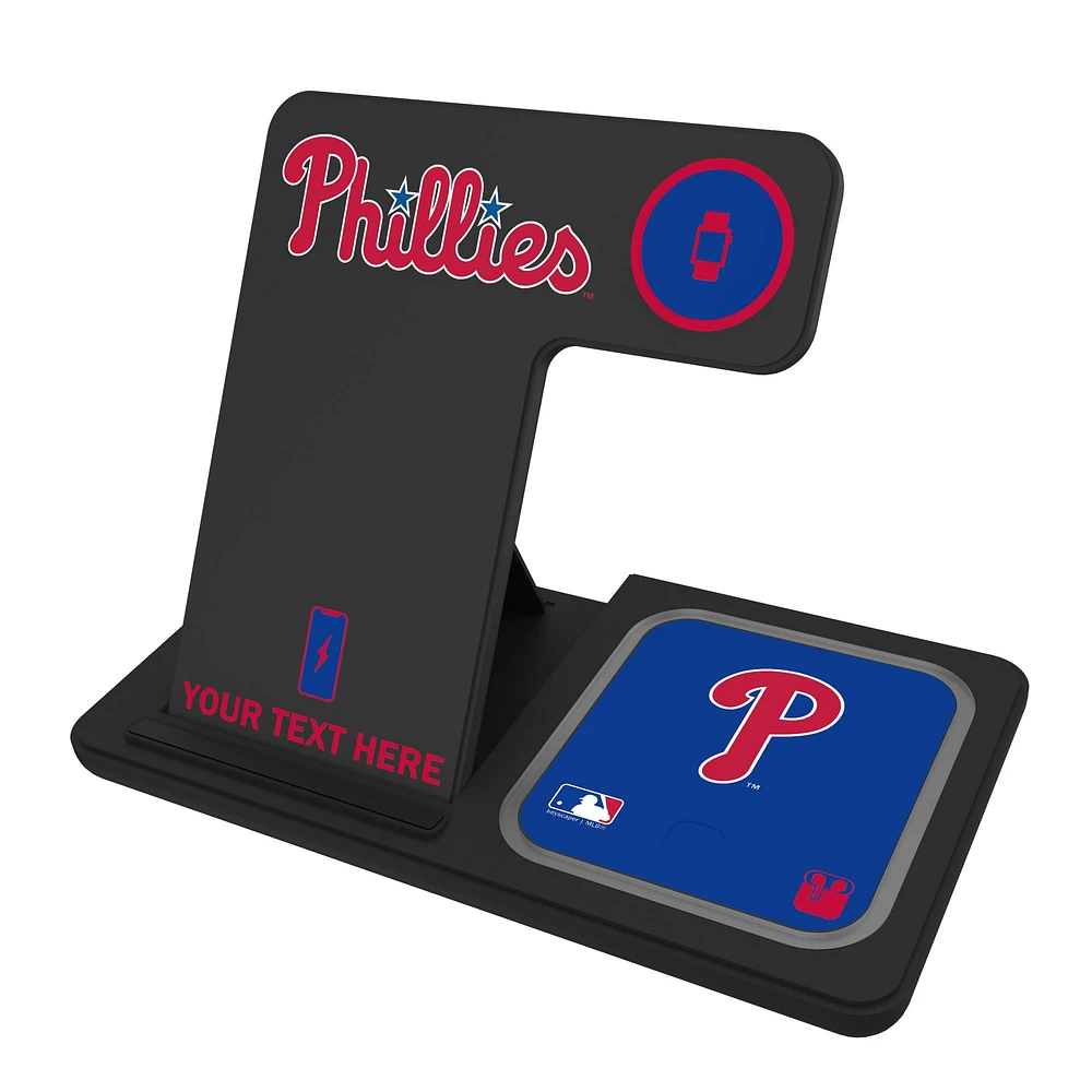 Philadelphia Phillies Personalized 3-in-1 Charging Station