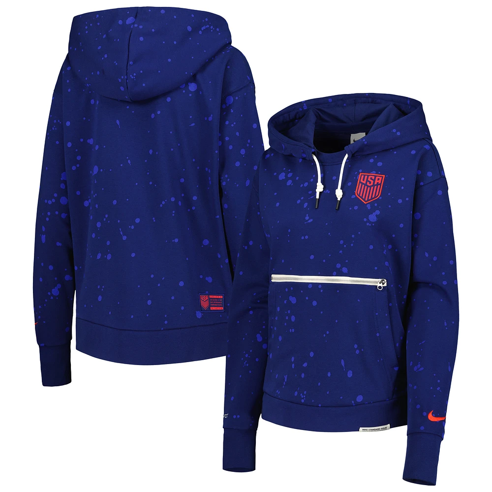 Women's Nike Navy USMNT Standard Issue Pullover Hoodie