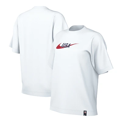 Women's Nike White USMNT Swoosh T-Shirt