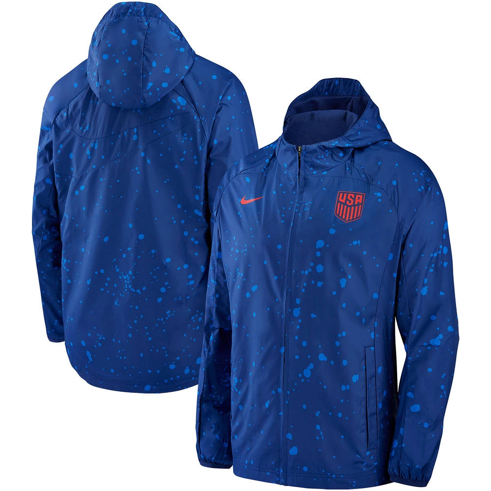 Men's Nike Navy USMNT AWF Raglan Full-Zip Hoodie Jacket