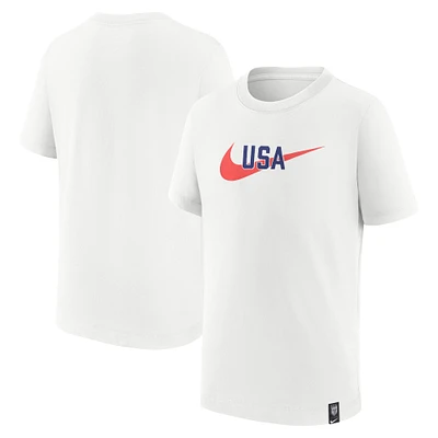 Youth Nike White USWNT Swoosh T-Shirt