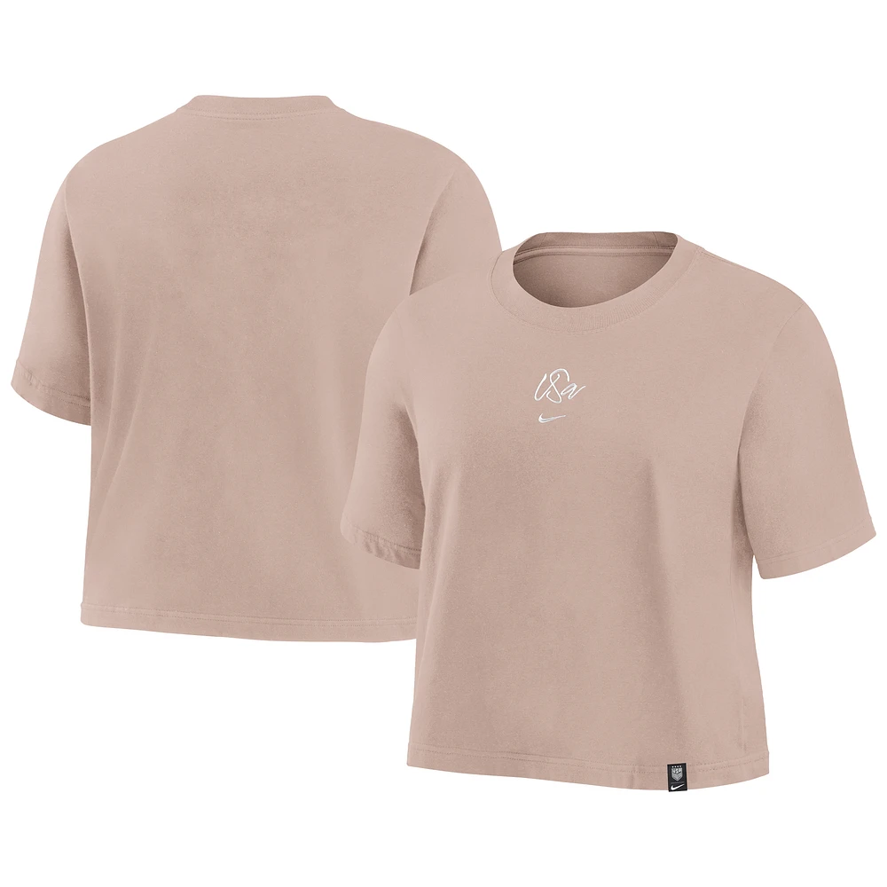 Women's Nike Tan USWNT Fearless T-Shirt