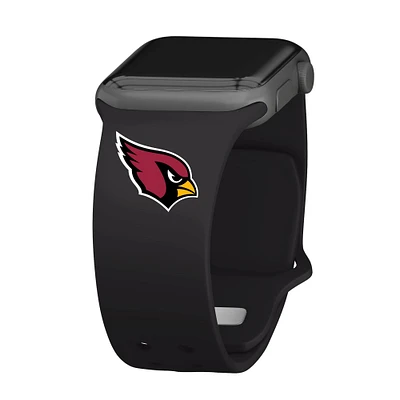 Black Arizona Cardinals Logo Silicone Apple Watch Band