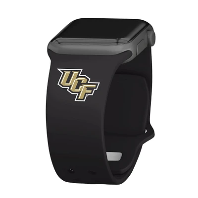 Black UCF Knights Logo Silicone Apple Watch Band