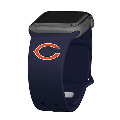 Navy Chicago Bears Logo Silicone Apple Watch Band