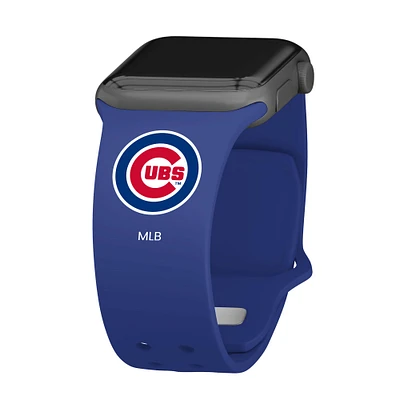 Blue Chicago Cubs Logo Silicone Apple Watch Band